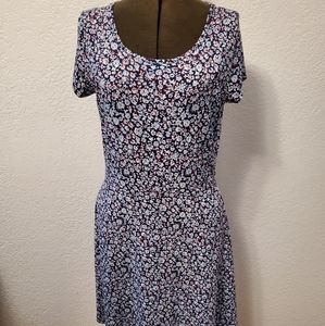 MICHAEL Michael Kors Navy Ditsy Floral Print Dress